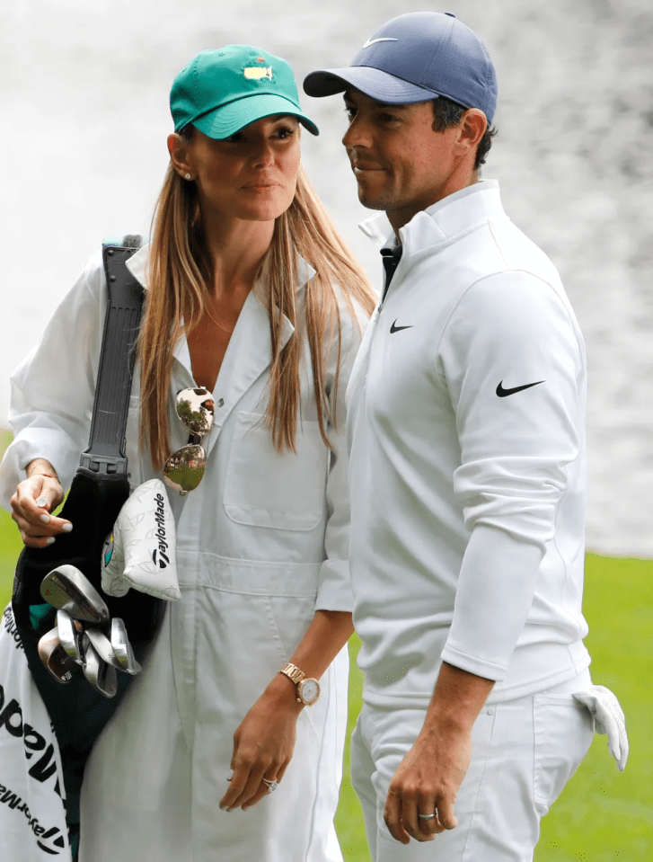 Rory McIlroy with his wife Erica Stoll