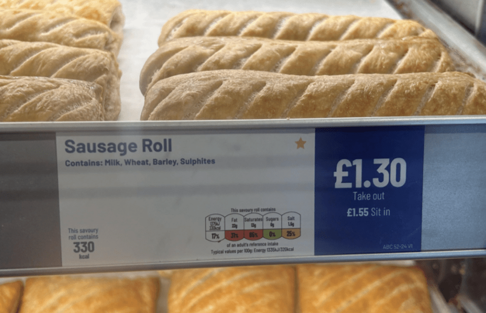 Shoppers spotted the price hike in one Newcastle branch