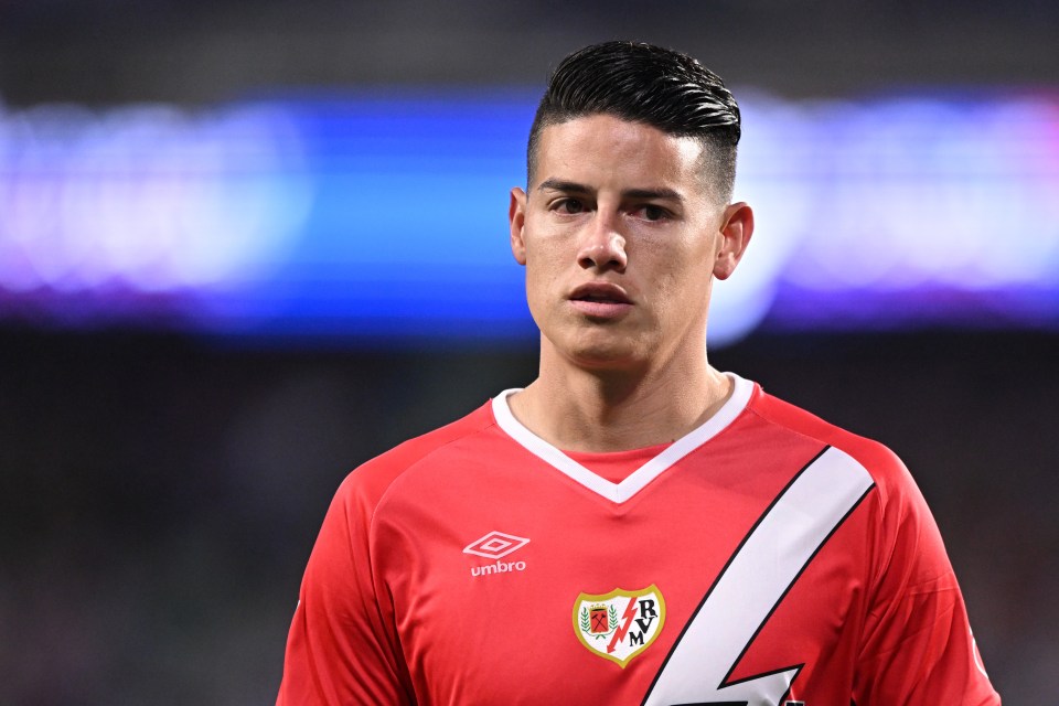 James Rodriguez has become unemployed again after leaving Rayo Vallecano