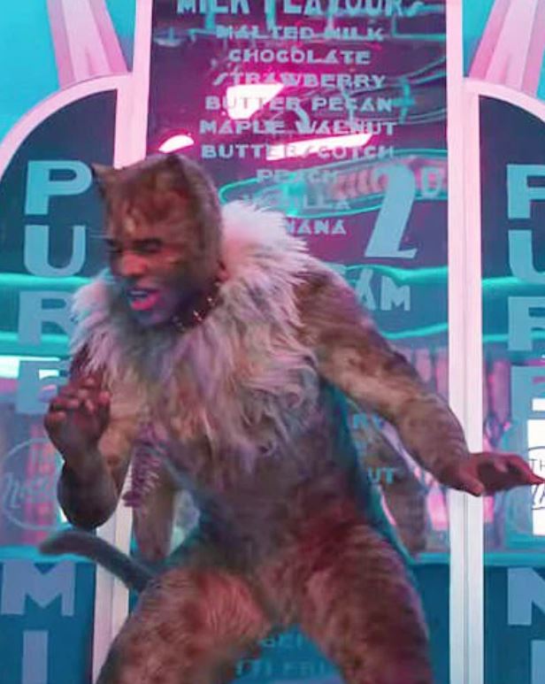 Jason Derulo in the film *Cats*.