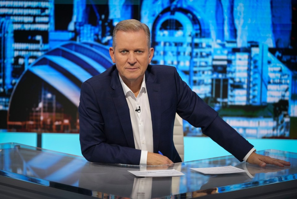 Jeremy Kyle on the set of his new TalkTV show.