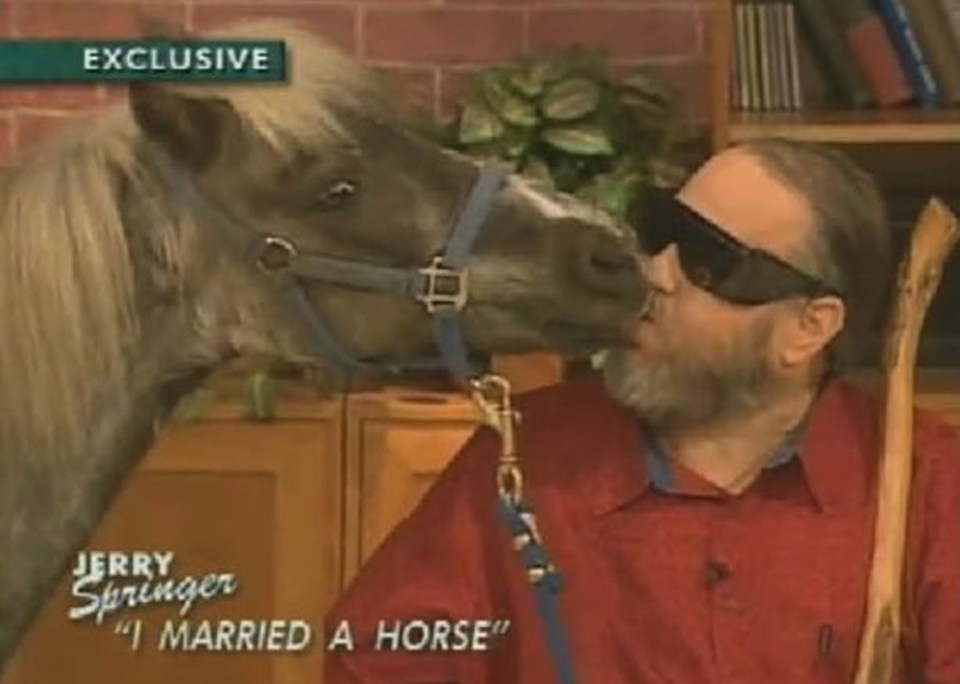 One man claimed he married a horse on the show