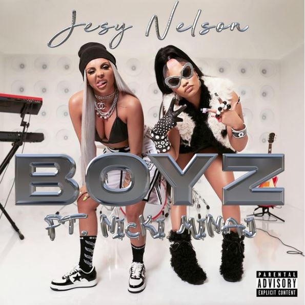 Jesy Nelson and Nicki Minaj's "Boyz" single cover.