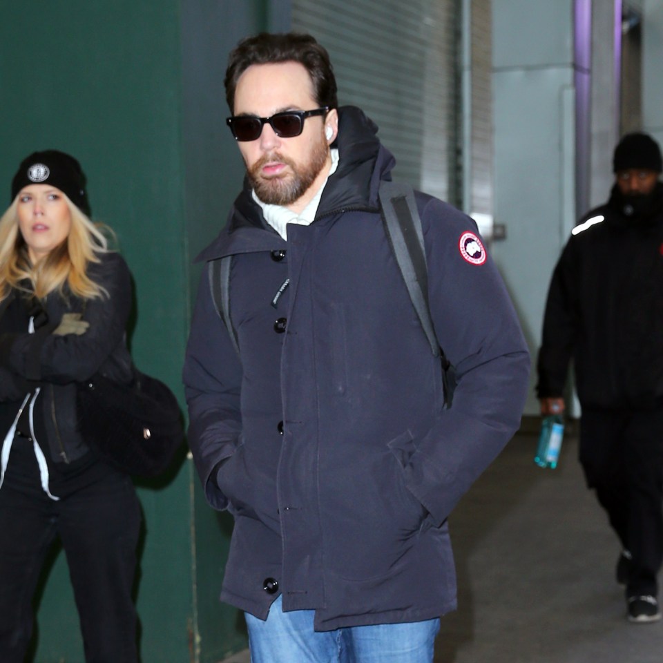 Jim Parsons arriving at the Barrymore Theater.