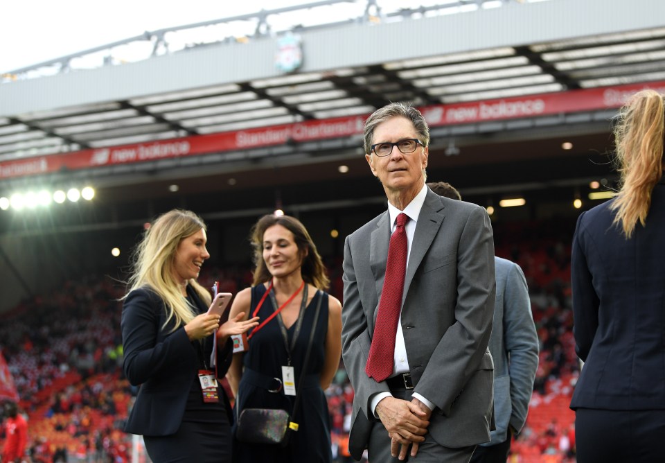 John W. Henry, owner of Liverpool F.C., at Anfield.