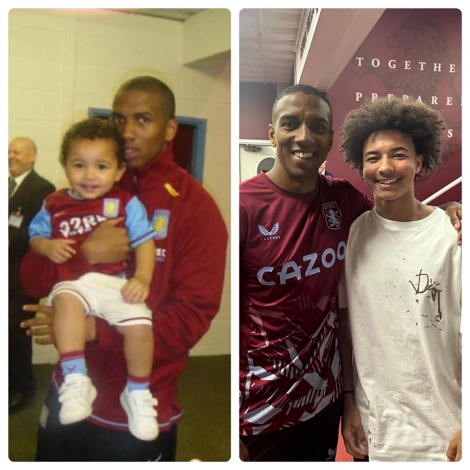 Ashley Young and son Tyler Young