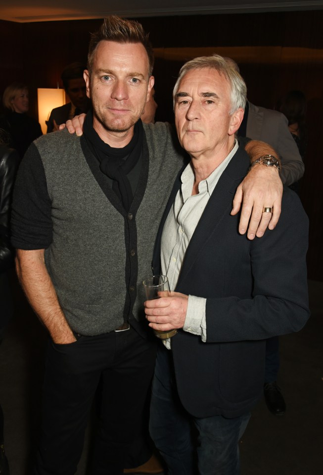 Ewan McGregor and Denis Lawson at a film screening.