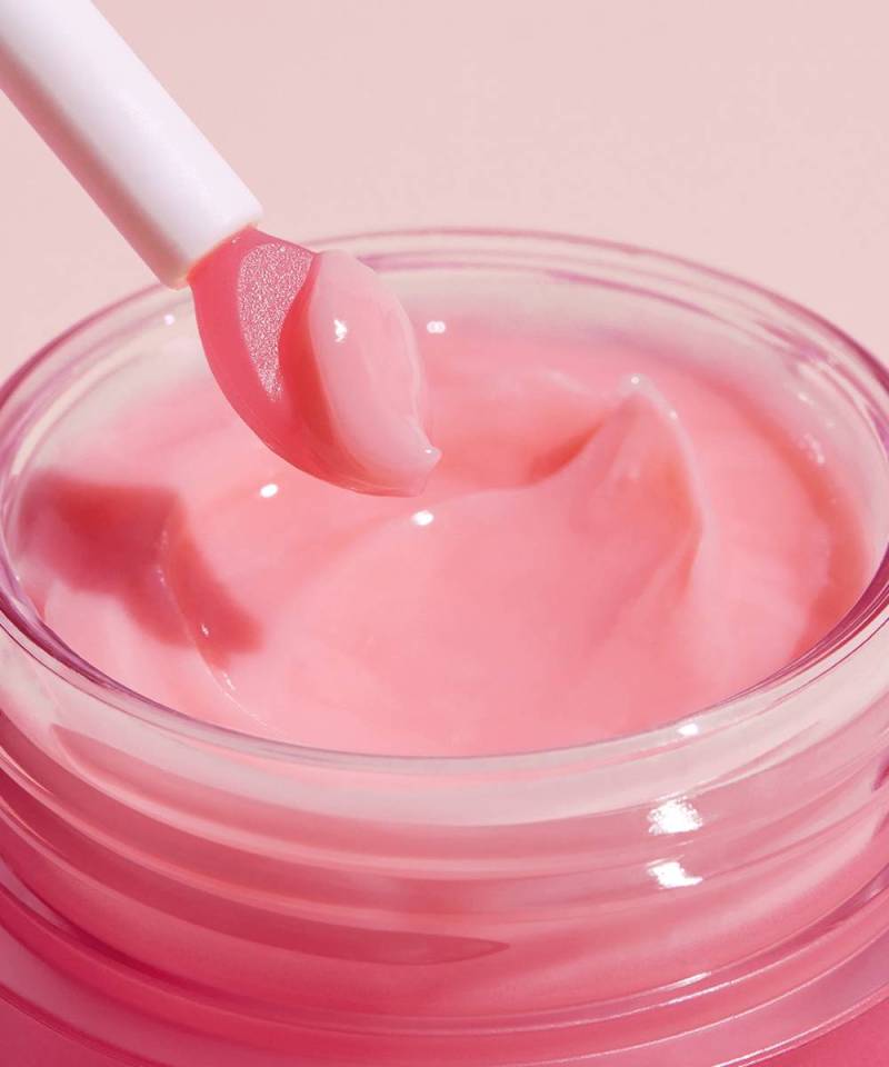 Laneige Lip Sleeping Mask in jar with spatula.