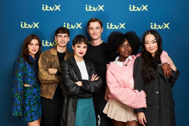 Cast photo for the ITVX show Tell Me Everything.