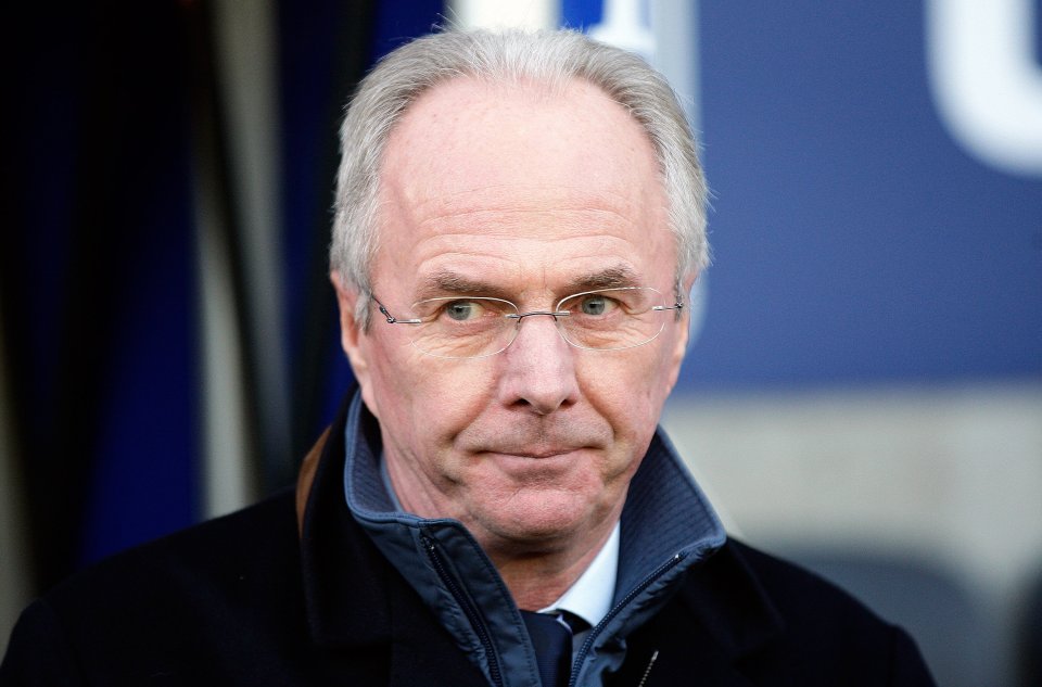 Sven Goran-Eriksson, manager of Leicester City.