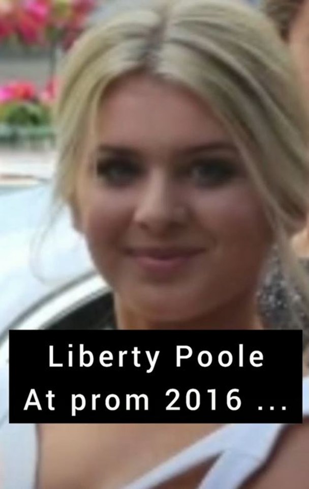 Liberty Poole at prom.