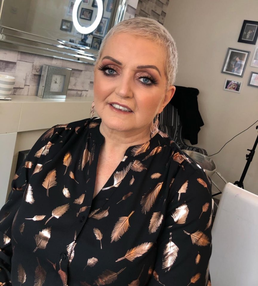 Linda Nolan with a glamorous makeover.