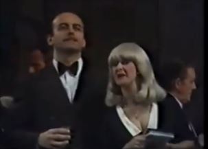 Throwback video still of Linda singing opera.