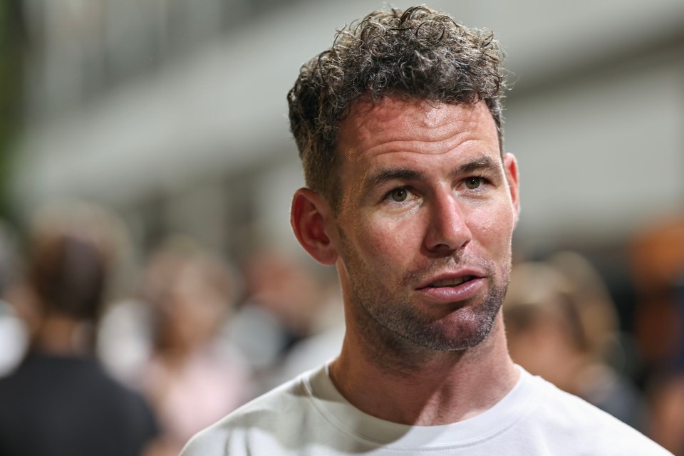 Mark Cavendish at the Singapore Grand Prix qualifying.