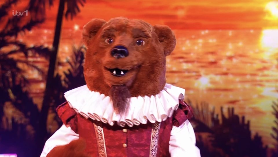 The Masked Singer Bear costume.