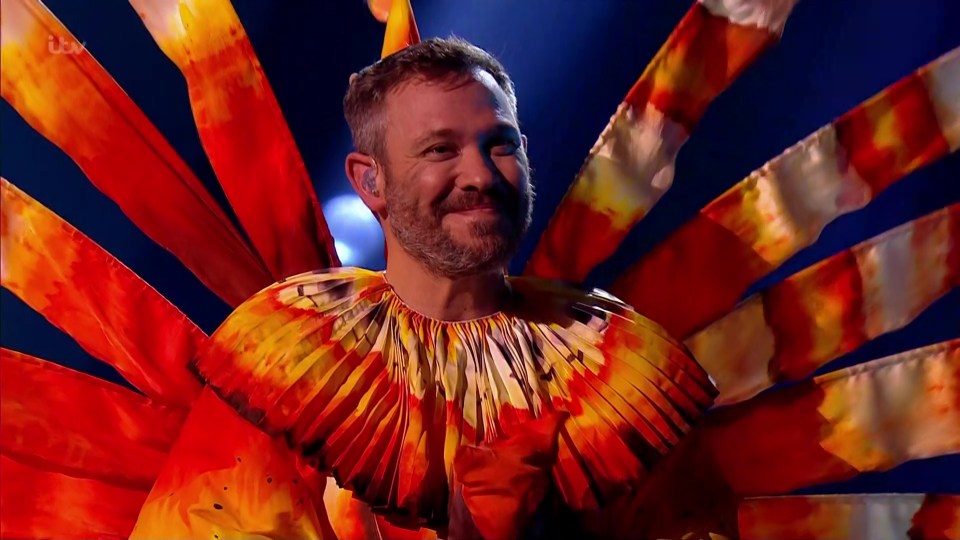 Will Young as the Lionfish on The Masked Singer.