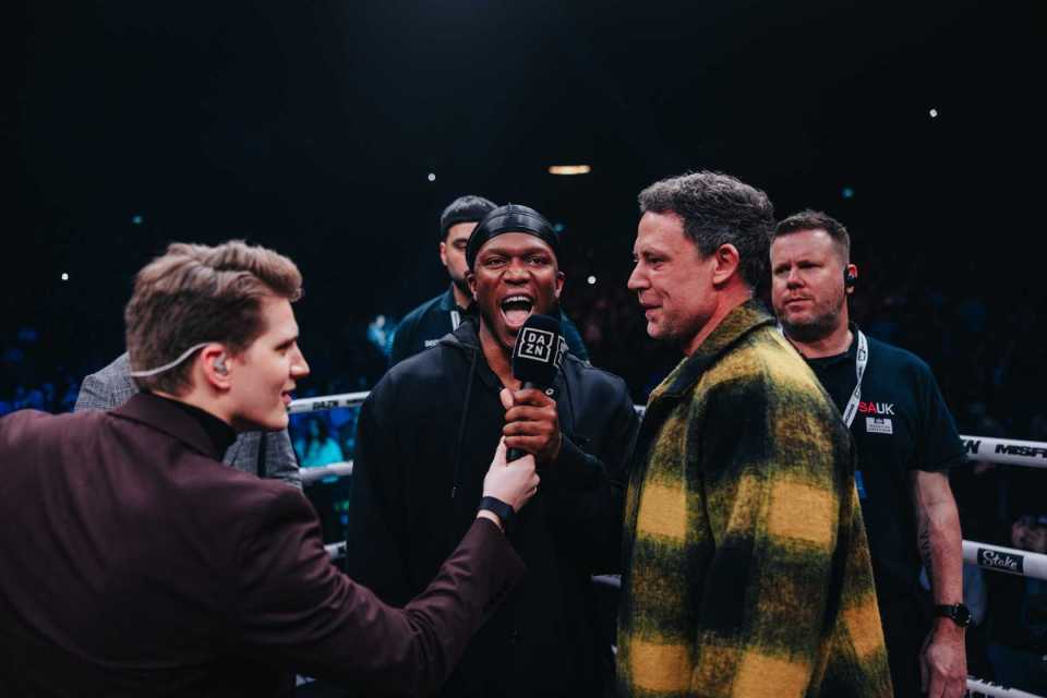 Post-fight interview with KSI.