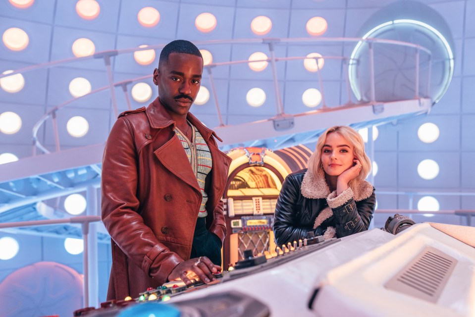 Ncuti Gatwa and Millie Gibson as the Doctor and Ruby Sunday in Doctor Who.