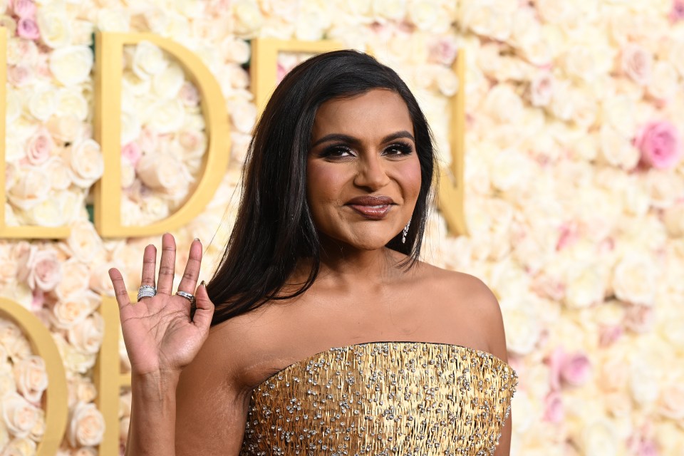 Mindy Kaling during the Golden Globes where she told reporters Meg's recipes were 'accessible'