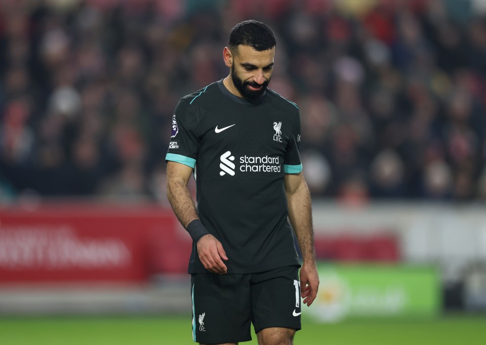 Luis Diaz of Liverpool reacts during a soccer match.