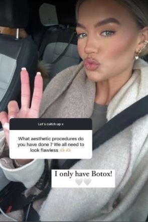 Molly Smith states she only has Botox.