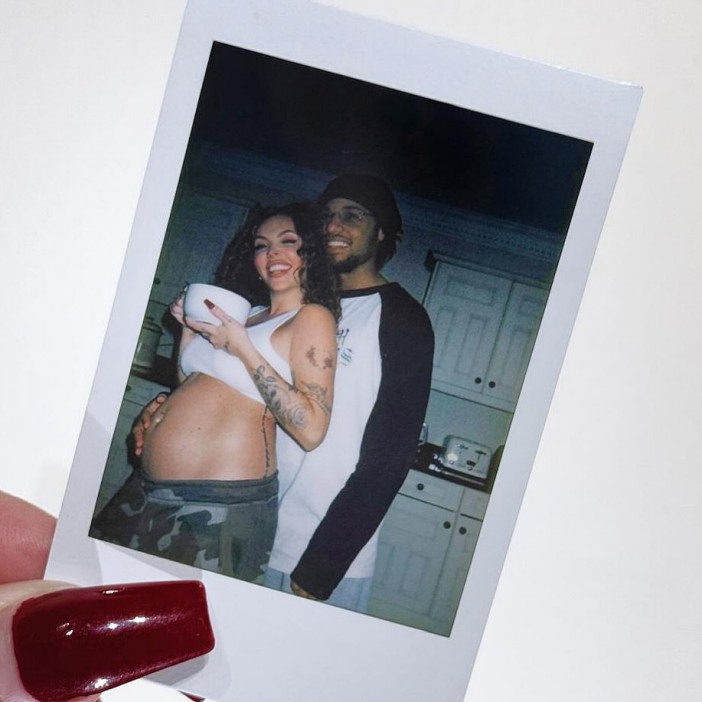 Jesy Nelson pregnant with first child as she shares snap of baby bump