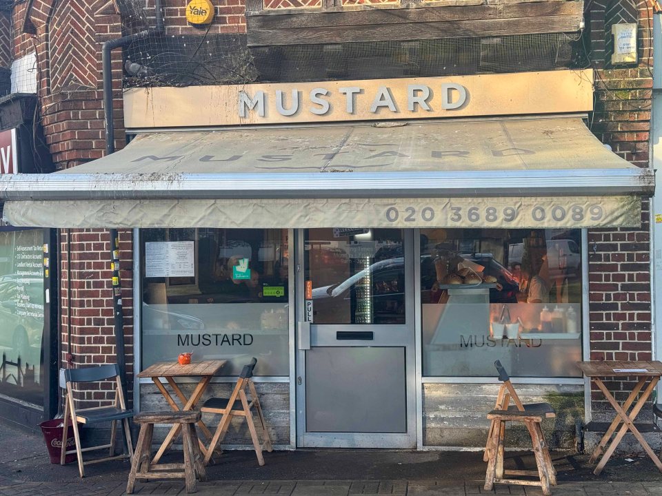 Mustard sandwich shop in Bromley.