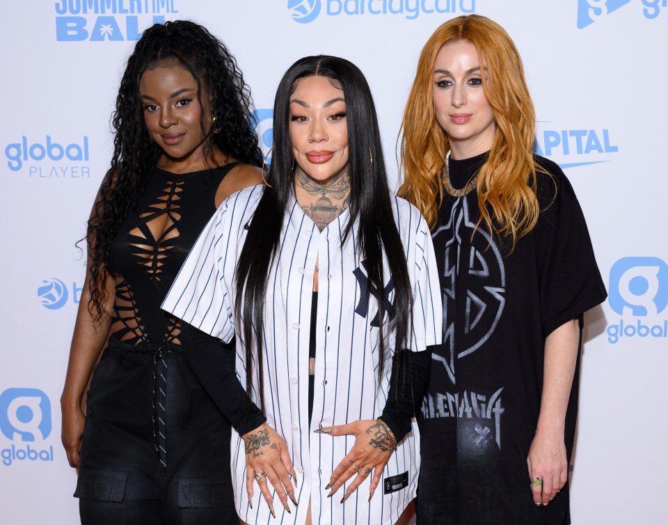 Mutya Buena, Keisha Buchanan, and Siobhán Donaghy of the Sugababes at the Capital Summertime Ball.