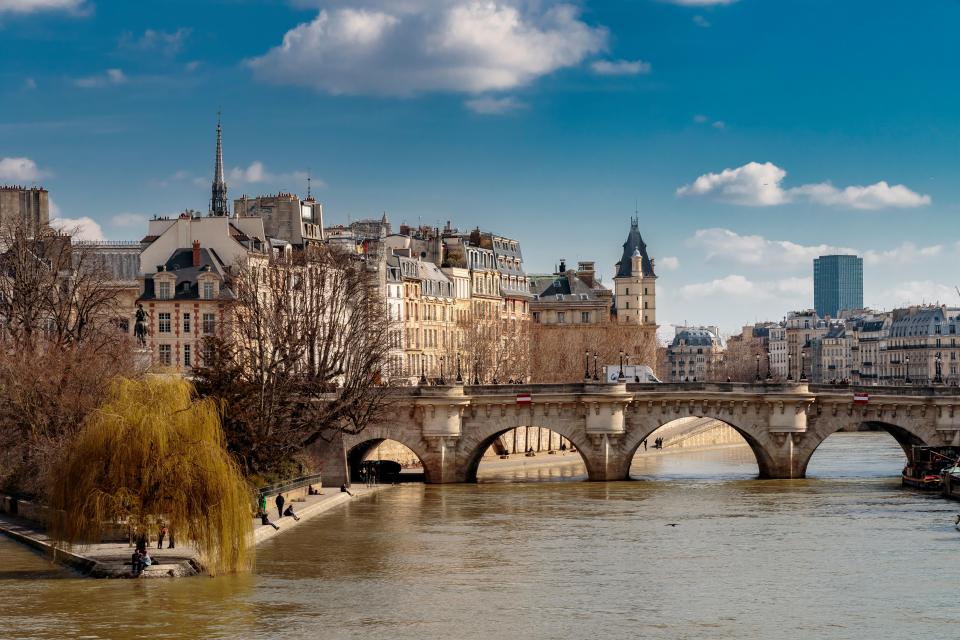 Pont Neuf bridge in Paris, France.