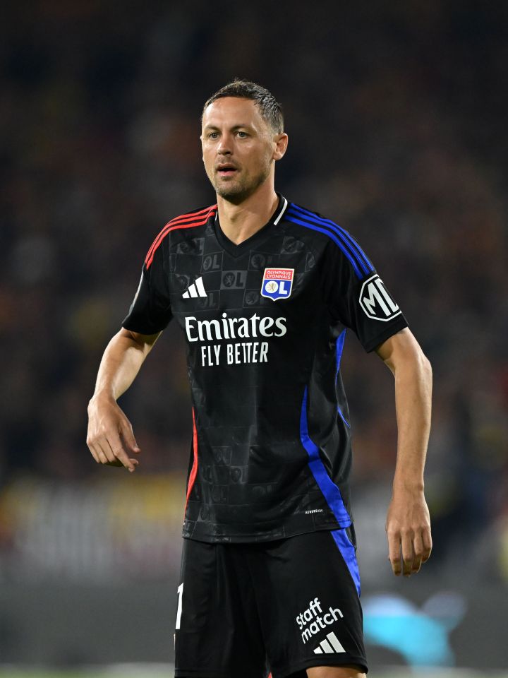 Nemanja Matic of Olympique Lyonnais during a Ligue 1 match.