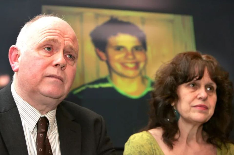 Barry and Margaret, Jimmy's parents, launching a charity in their son's name.