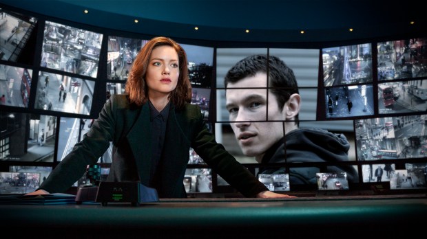 Promotional image for The Capture, showing Holliday Grainger and Callum Turner.