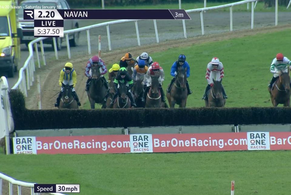 Horse race at Navan.