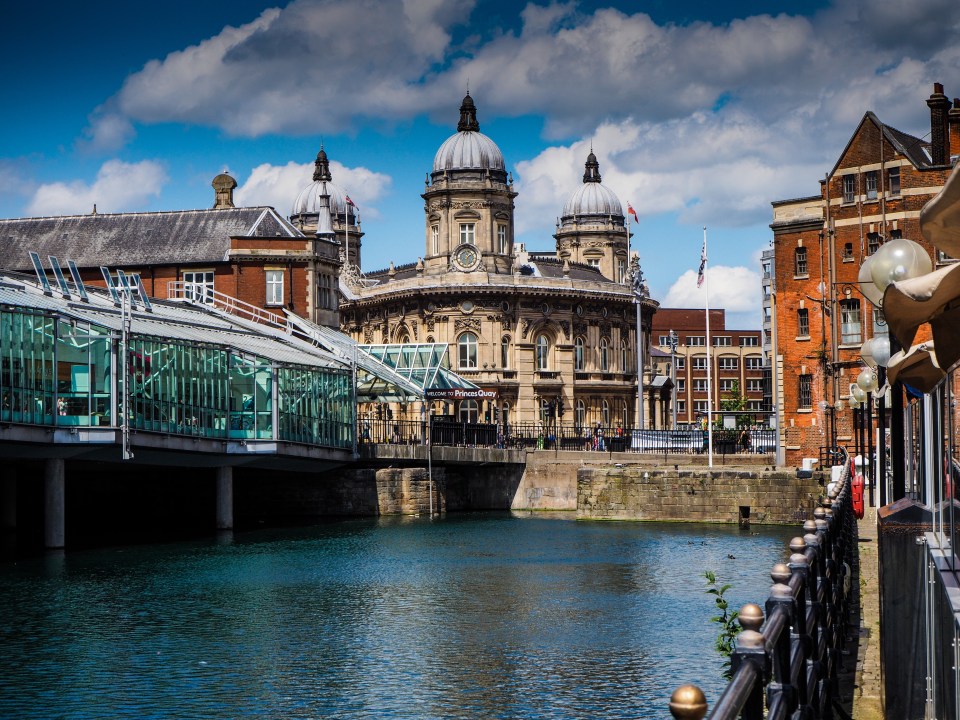 Hull's Princes Quay viewed from across the water.