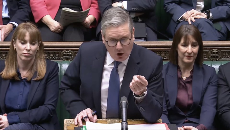 Prime Minister Keir Starmer speaking at Prime Minister's Questions in the House of Commons.