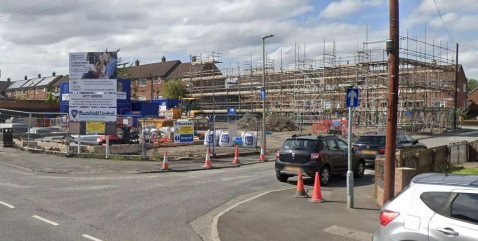 Construction site on Pembroke Road, off Kitt Green Road, Wigan.