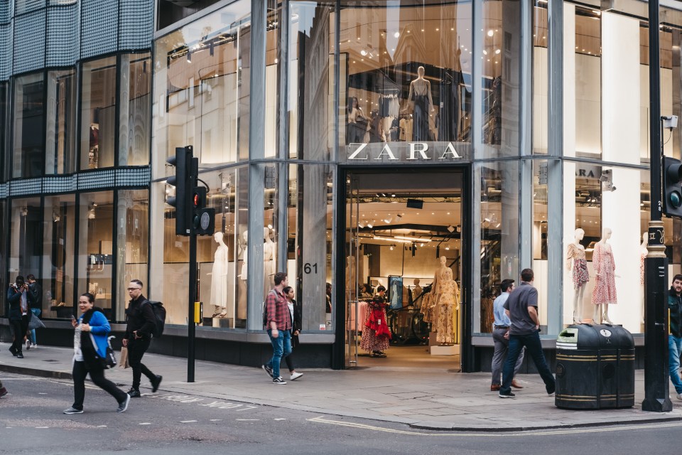 Zara is one of the stores at risk of moving away from Oxford Street