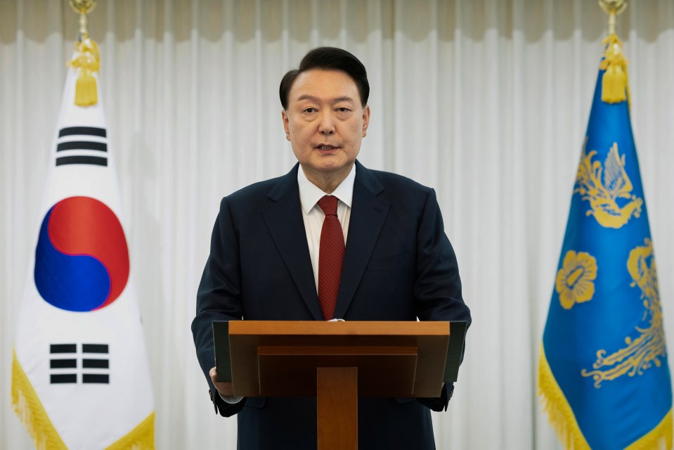 President Yoon Suk Yeol, speaking here at the presidential residence in Seoul, was not spotted during the arrest attempt