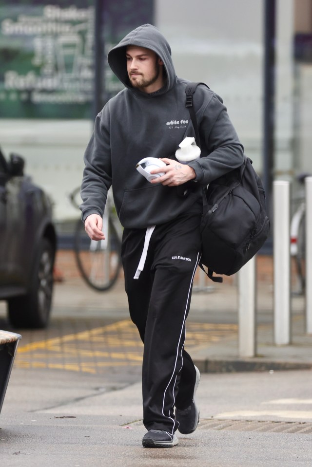 Andrew Le Page leaving a gym.