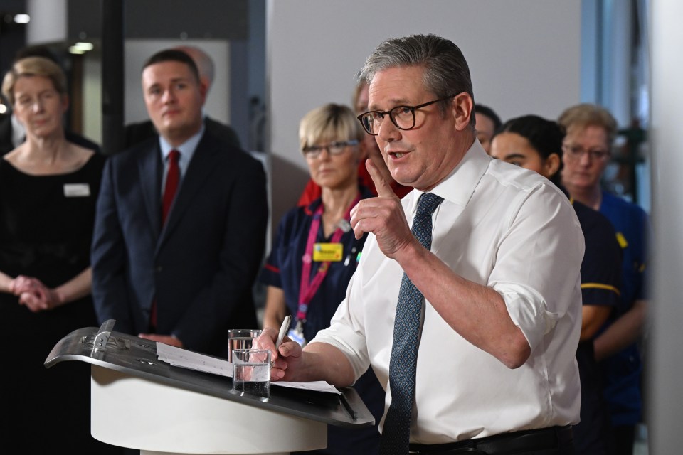 Prime Minister Sir Keir Starmer unveiled his latest NHS plans in Epsom, Surrey, this morning