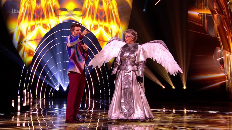 Prue Leith unmasked as Pegasus on The Masked Singer.