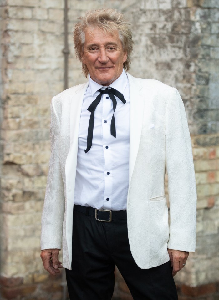 Rod Stewart has headed to Barbados with his family to mark his 80th