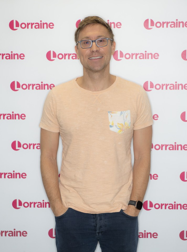 Russell Howard on the Lorraine TV show.