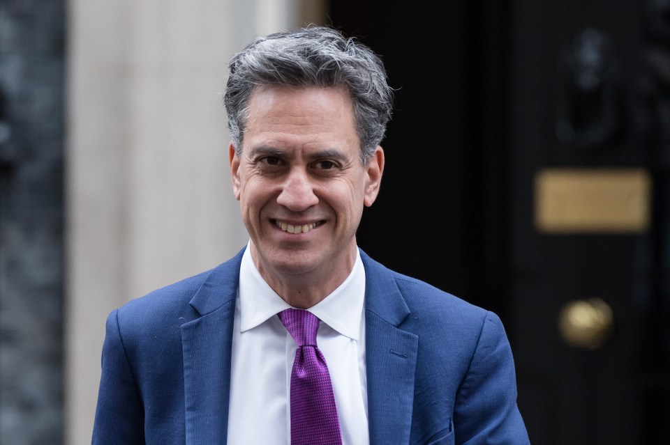 Ed Miliband, Secretary of State for Energy Security and Net Zero, leaving 10 Downing Street.