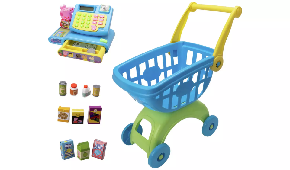 Get the Peppa Pig Shop & Play trolley set for £15 at Argos