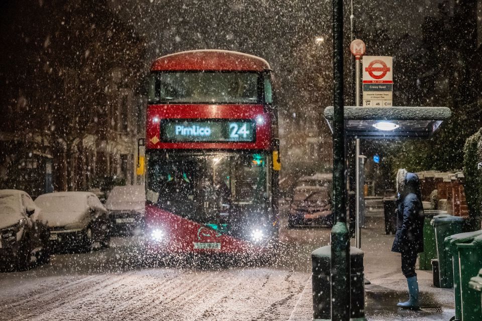 The white stuff in London overnight