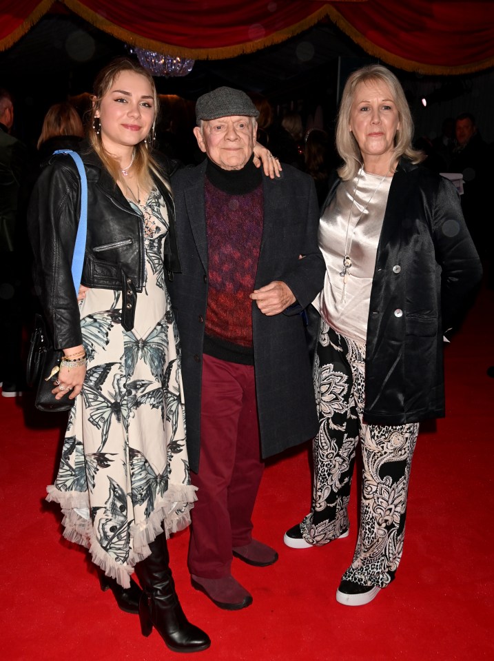 Sophie Mae Jason, Sir David Jason, and Gill Hinchcliffe at an event.