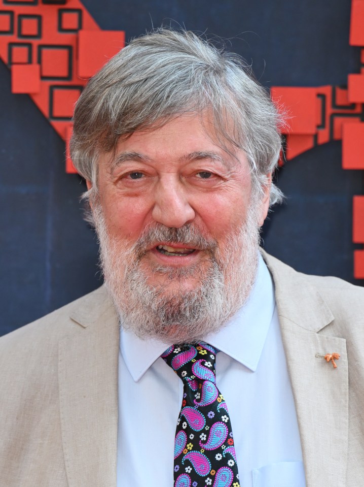 Stephen Fry at the National Portrait Gallery reopening.