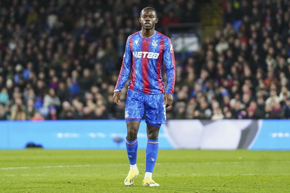 Tyrick Mitchell of Crystal Palace during a Premier League match.