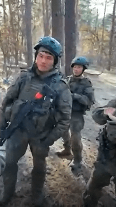 North Korean troops were seen training Russians in the Kursk region in leaked footage